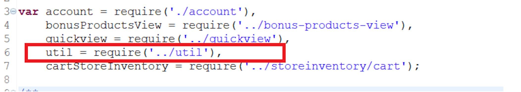 Modifications to js/pages/cart.js line 6