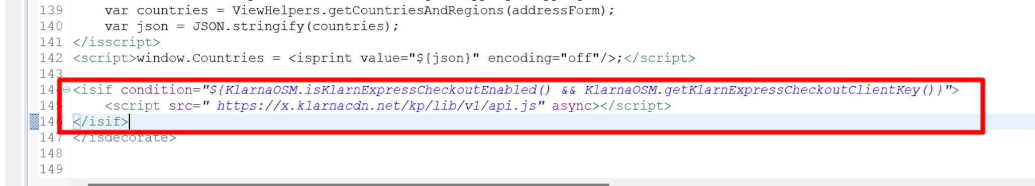 Modifications to js/pages/cart.js line 145